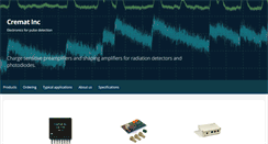 Desktop Screenshot of cremat.com