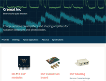 Tablet Screenshot of cremat.com